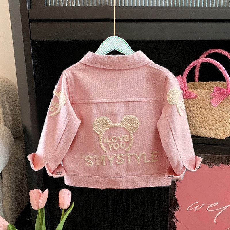 Picture of 2025 New Fashionable Toddler Spring Clothing for Girls, Children's Clothing, Girls' Denim Jacket, Spring and Autumn Style