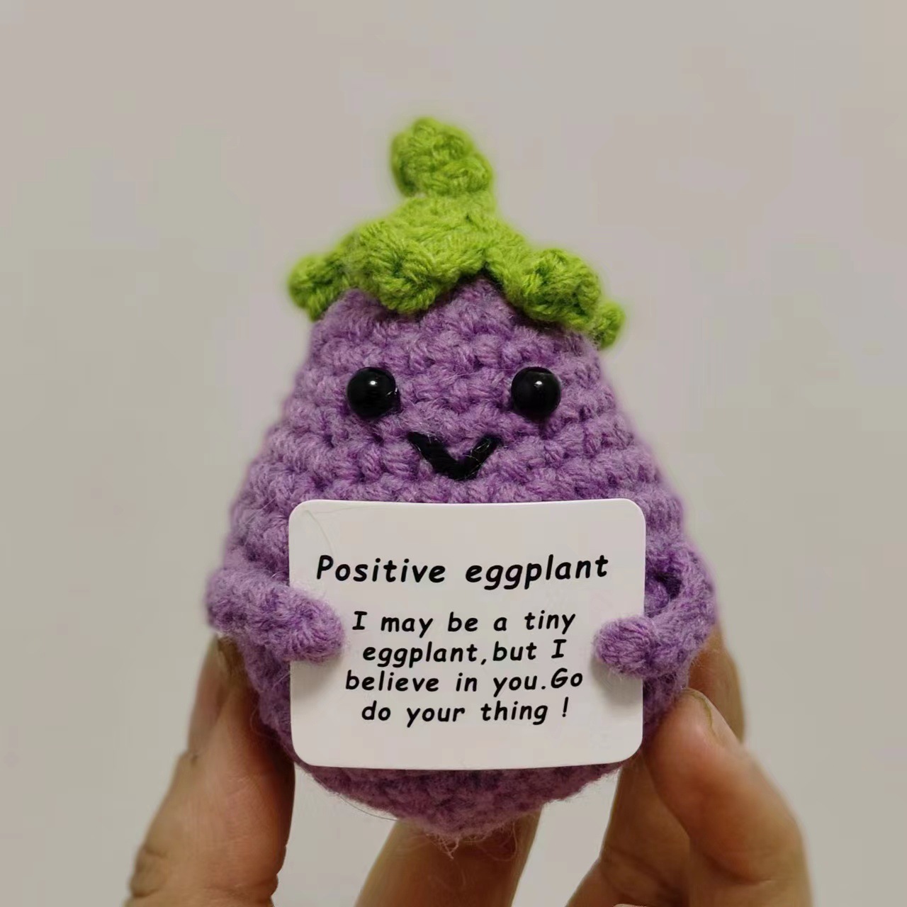 Picture of A Handmade Wool Woven Pendant Internet Celebrity Funny Positive Energy Vegetable Finished Fruit Doll Ornaments Pendant
