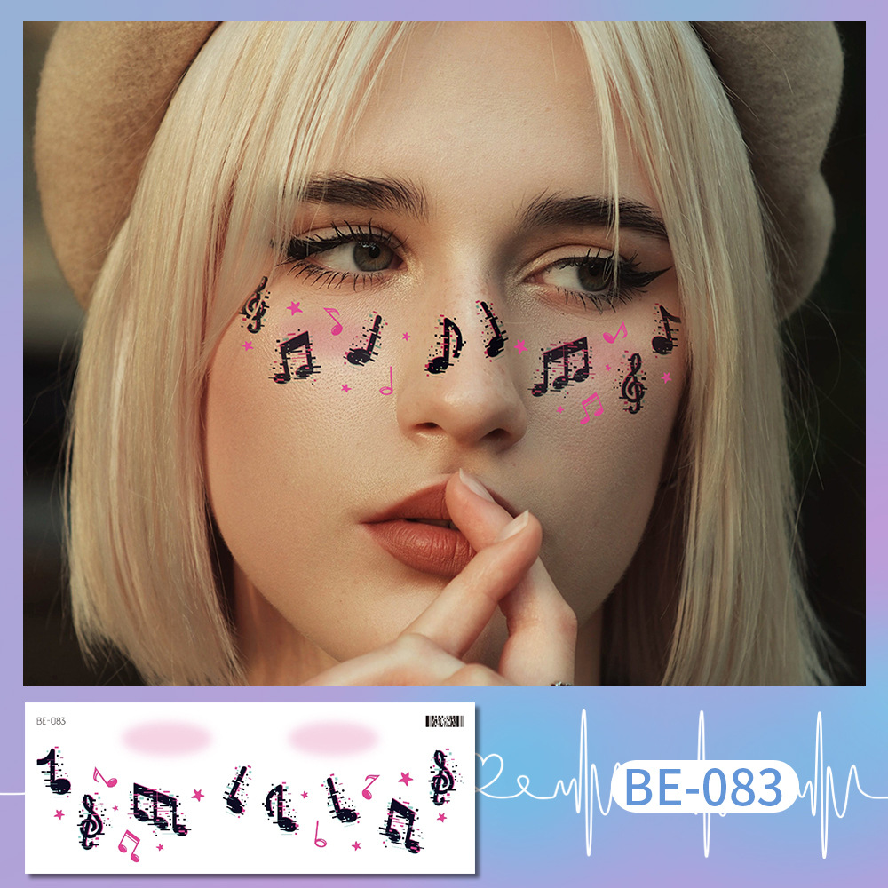 Picture of Ricklon New Cute Sweetheart Girl Makeup Tattoo Face Sticker Christmas Photo Lasting Strawberry Blush Sticker