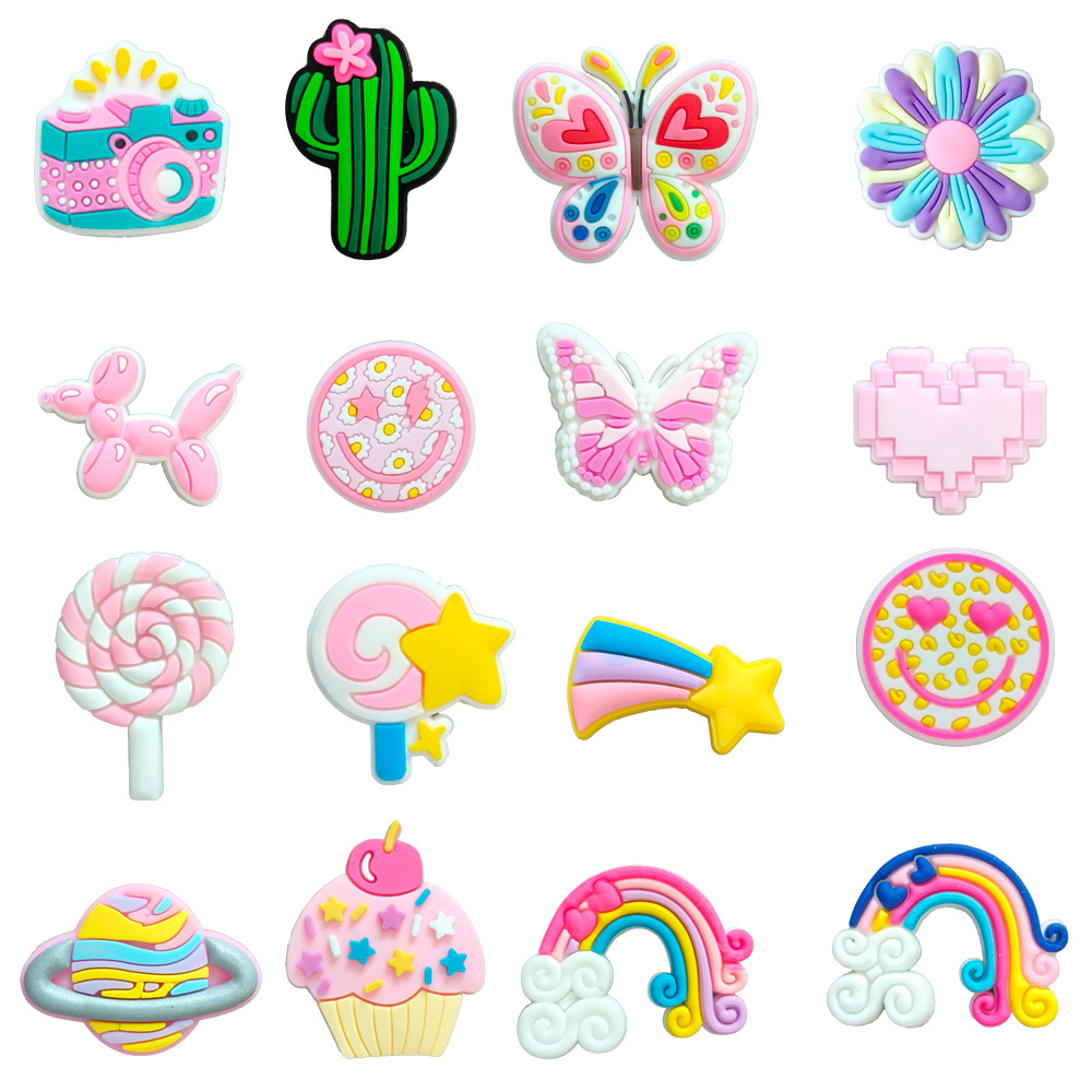 suit Cute Fresh Style Series Cave Shoes Shoes Flower Decorative DIY Cave Shoes Buckle