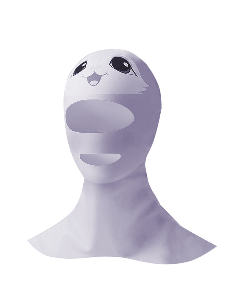 Picture of Summer Diving Mask Sunscreen Face Protection Seaside Swimming Cartoon Ice Silk High Elastic Sunshade Snorkeling Face Gini Headgear