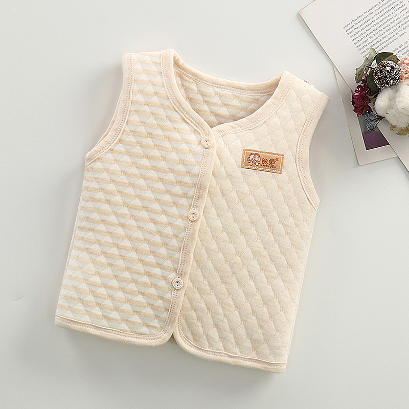 Picture of Spring New Children's Velvet Vest Baby Thickened Vest Cardigan Warm Waistcoat Baby Bottoming Top