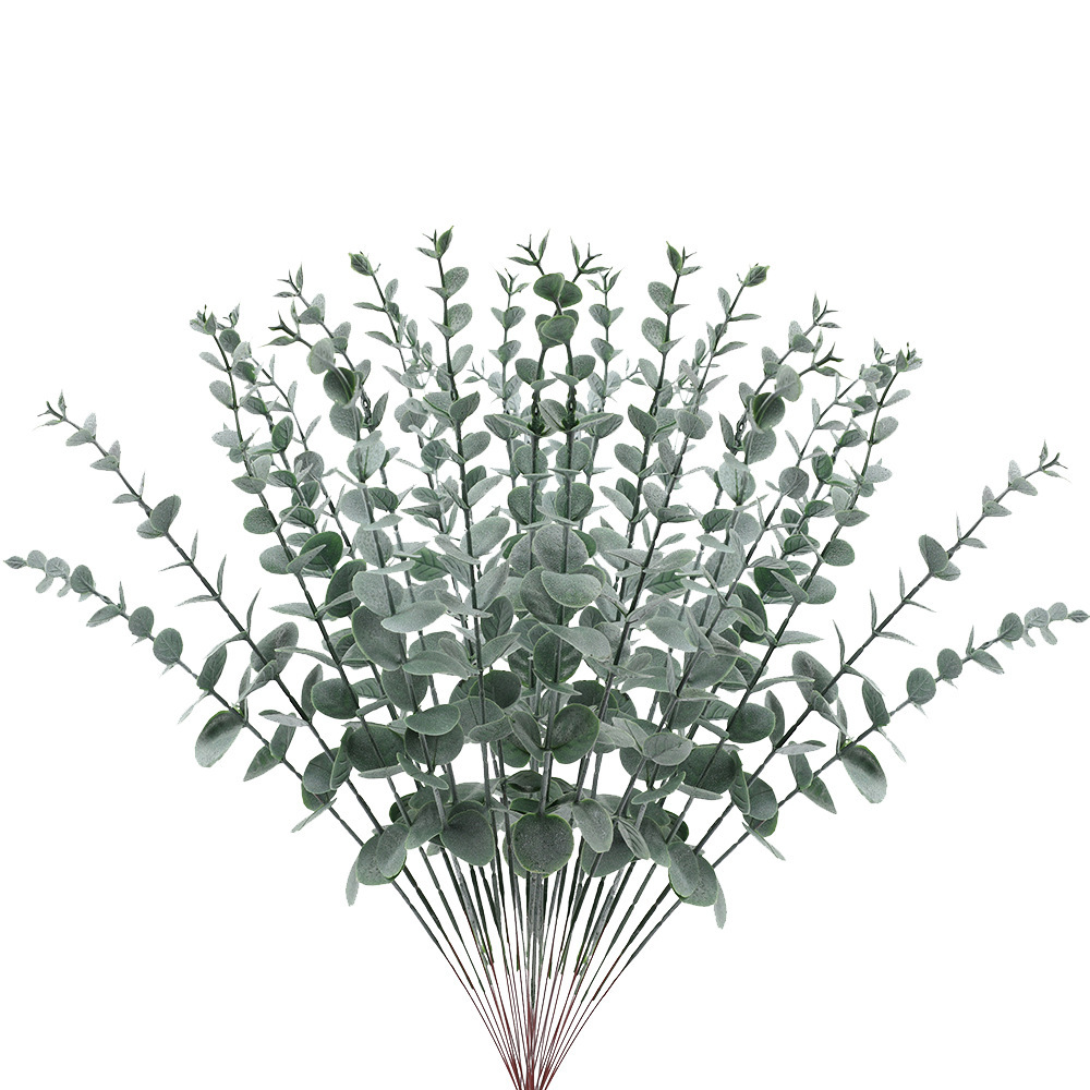 Picture of Simulated Green Plants Plastic Home Cross-Border Single Eucalyptus Props Plant Artificial Flower Arrangement Bouquet Decoration Wholesale