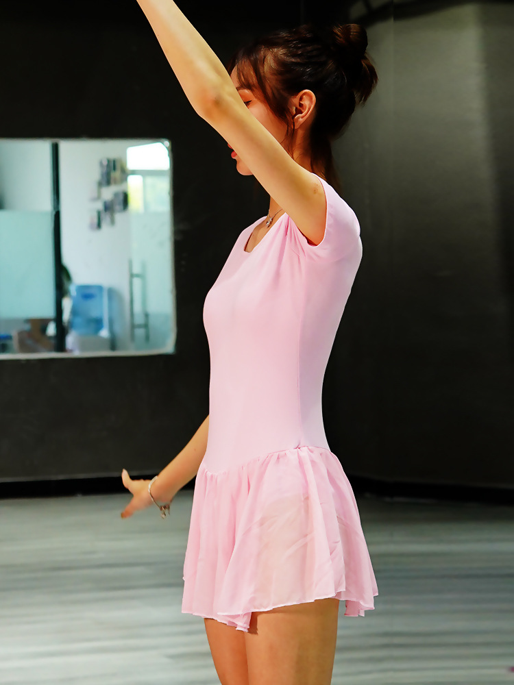 Ballet Dancing Dress Vacation Dress Female Adult plus size Teacher Training Dress Tight Body-length Art Test Training Dress Chinese Dance Dress