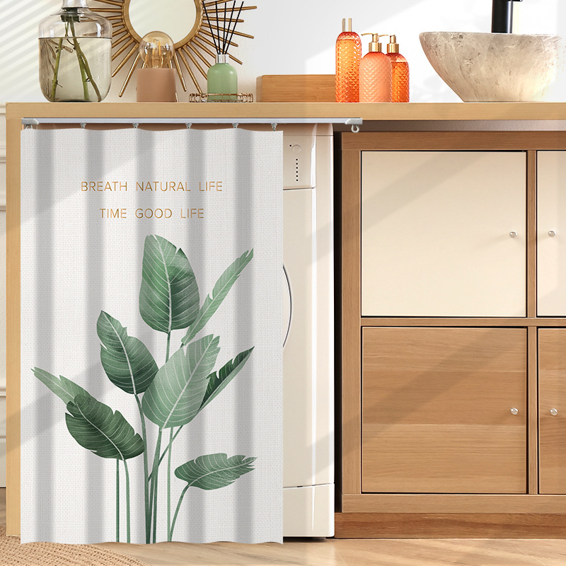 Picture of Balcony drum washing machine sun protection waterproof covering curtain drying cabinet full shading slide cover cloth dustproof heat insulation cover cloth