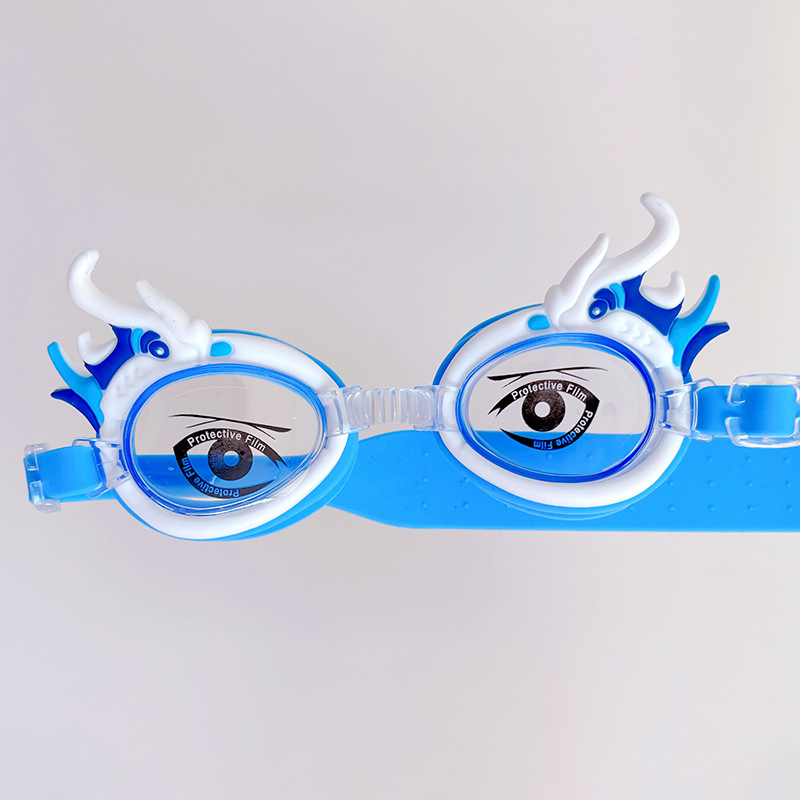 Picture of New pink small fish cartoon children swimming goggles for boys and girls children baby waterproof anti-fog HD crab swimming goggles