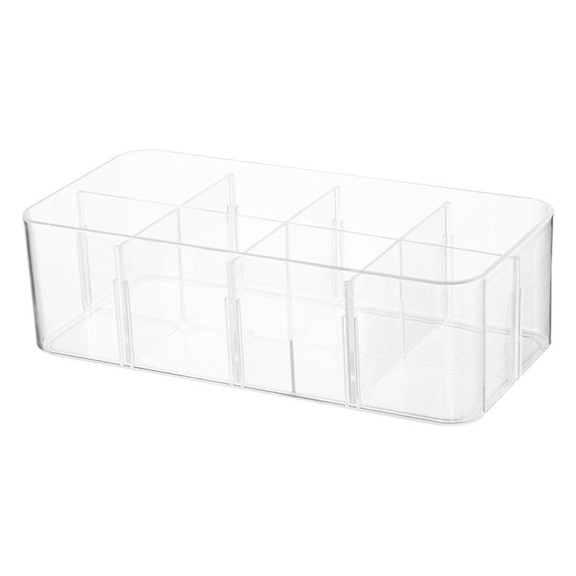 Underwear Storage Box with Lid Wardrobe Underwear Panties Transparent Finishing Box Household Bra Socks Separate Finishing Box