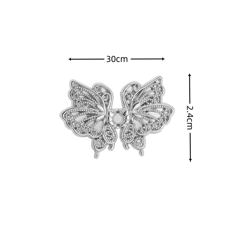 Picture of Chinese Knot Waist Buckle Pair Buckle Flat Bottom Removable Nail-free Seam-free Button Girl's Trouser Skirt Waist Size Change Artifact