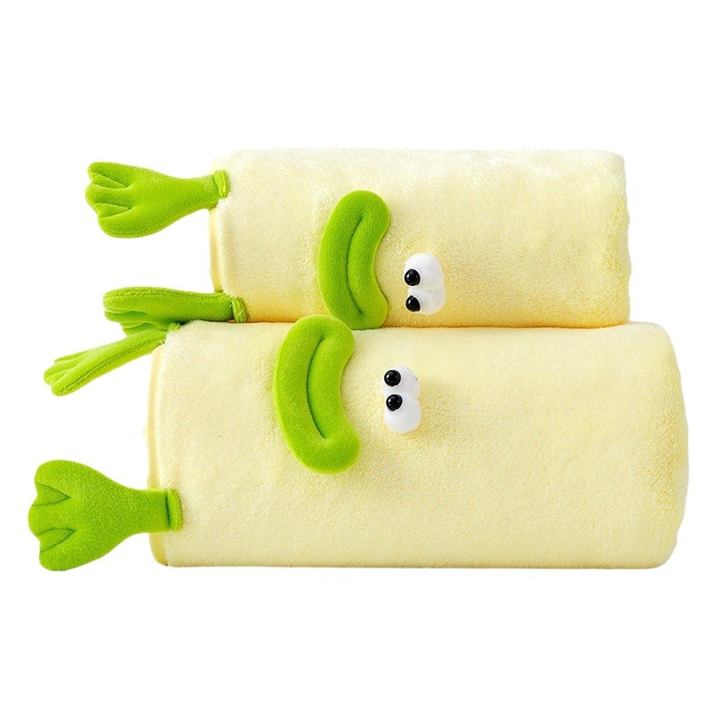 Picture of Spot Wholesale Cartoon Animal Coral Velvet Towel Soft and Absorbent Household Face Towel Bathing Face Wash Mother Towel Set