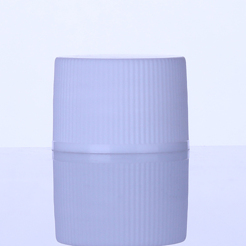 Spot supply 24 tooth diameter screw cap 24mm tooth mouth white bottle cap aluminum foil pad plastic cap pp cap