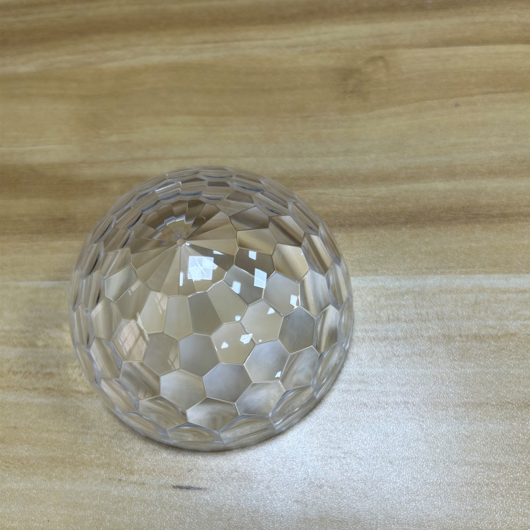 New Water Ripple Ambient Lampshade 75 Transparent Crystal Diamond Magic Ball with Hole 80LED Starry Sky Projection Lampshade
