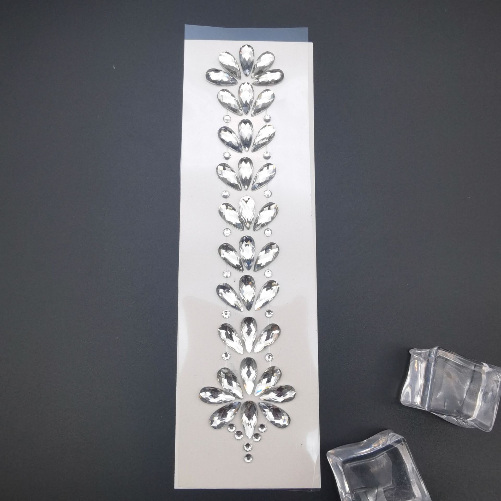 Picture of Internet Celebrity Rhinestone Forehead Face Sticker Hair Decoration Diamond Sticker Head Decoration Forehead Sticker DIY Music Festival Jewelry