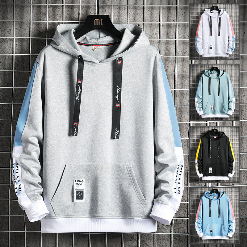 Picture of 2022 spring and autumn embroidery embroidery color hooded sweater spot fashion youth sports clothes