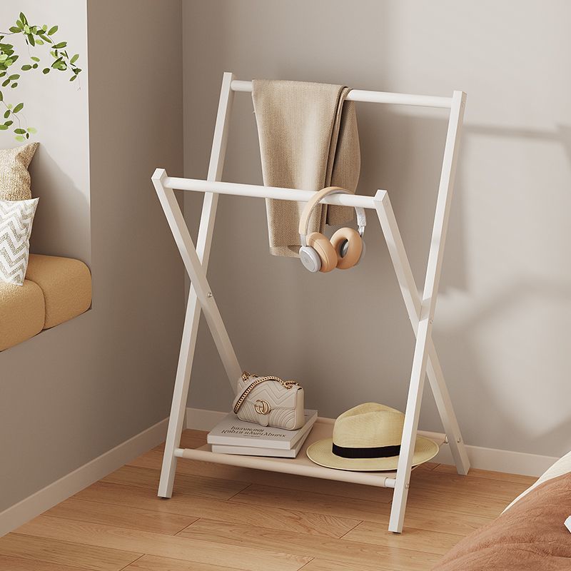 Floor-Standing Clothes Hanger Bedroom Foldableing Storage Rack Clothes Temporary Placement Room Foldableable Temporary Bedside Coat Rack