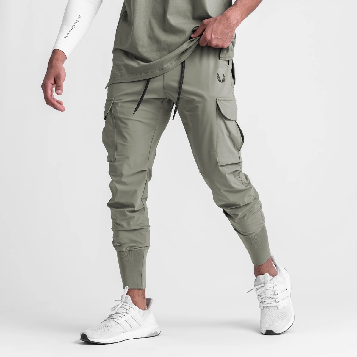 Cross-border New Leisure Fitness Sports Pants Men's Trendy Brand Crane Pants Men's Running Exercise Long Leg Training Pants