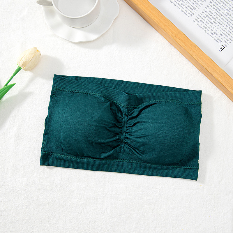 Picture of Amazon Foreign Trade Wrap Chest One-Piece Tube Top Double-Layer Strapless Invisible Underwear Beautiful Back Anti-Light Large Size 6XL
