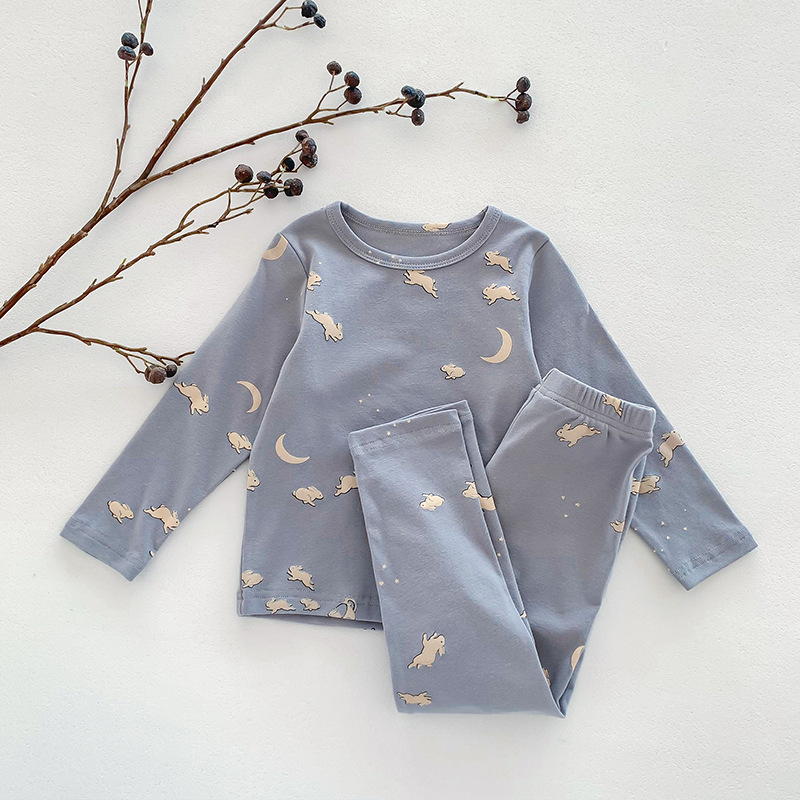 Picture of Children's Pajamas, Baby Autumn Clothes and Long Trousers, Kidsren's Home Clothes, Category a Pure Cotton Pajamas for Boys and Girls, Boys' Home Clothes