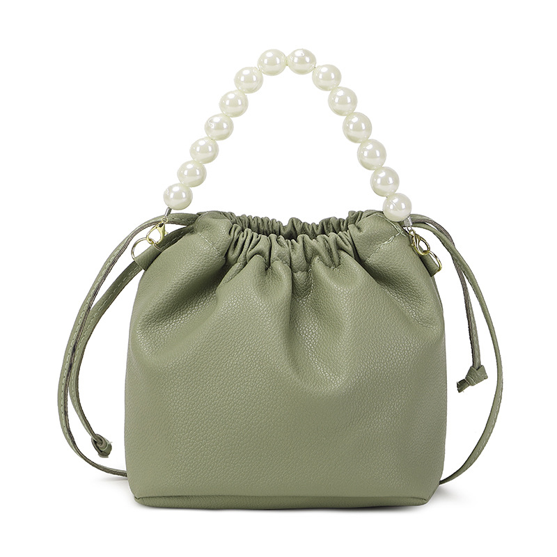 Picture of Sweet and cute mini bucket bag pearl beaded handbag handbags crossbody women's bag wholesale a generation of hair