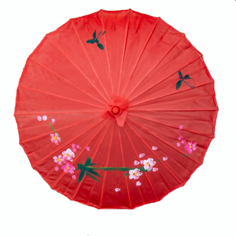 Picture of Classical Craft Umbrella Silk Cloth Outdoor Ceiling Decorative Oil Paper Umbrella Catwalk Dance Props COS Chinese Style Cheongsam Umbrella