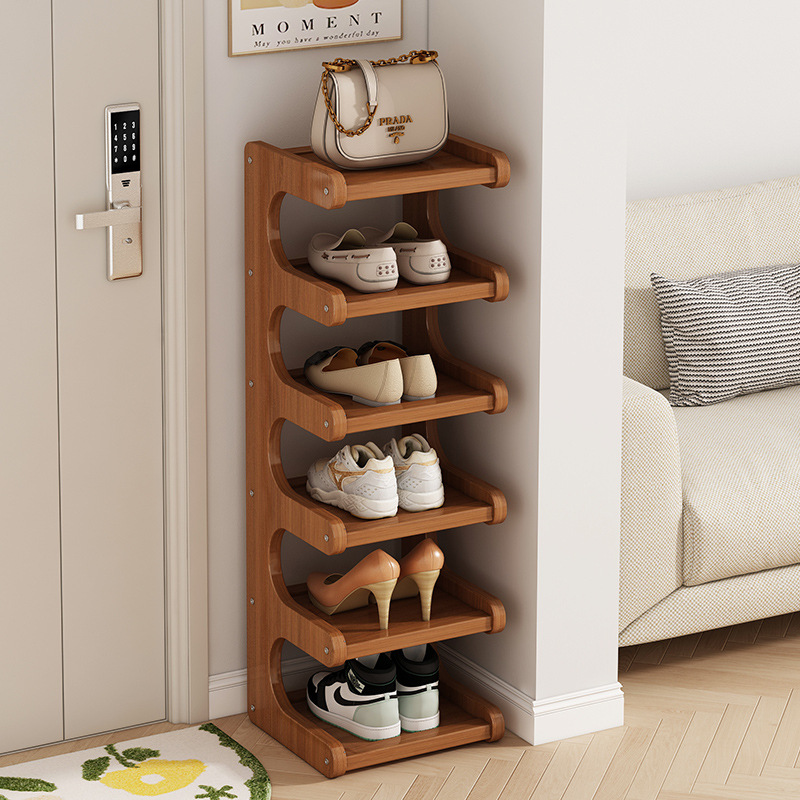 Simple Shoe Rack Small Narrow Doorway Multi-layer Dormitory Corner Storage Rack Small Space-saving Shoe Rack