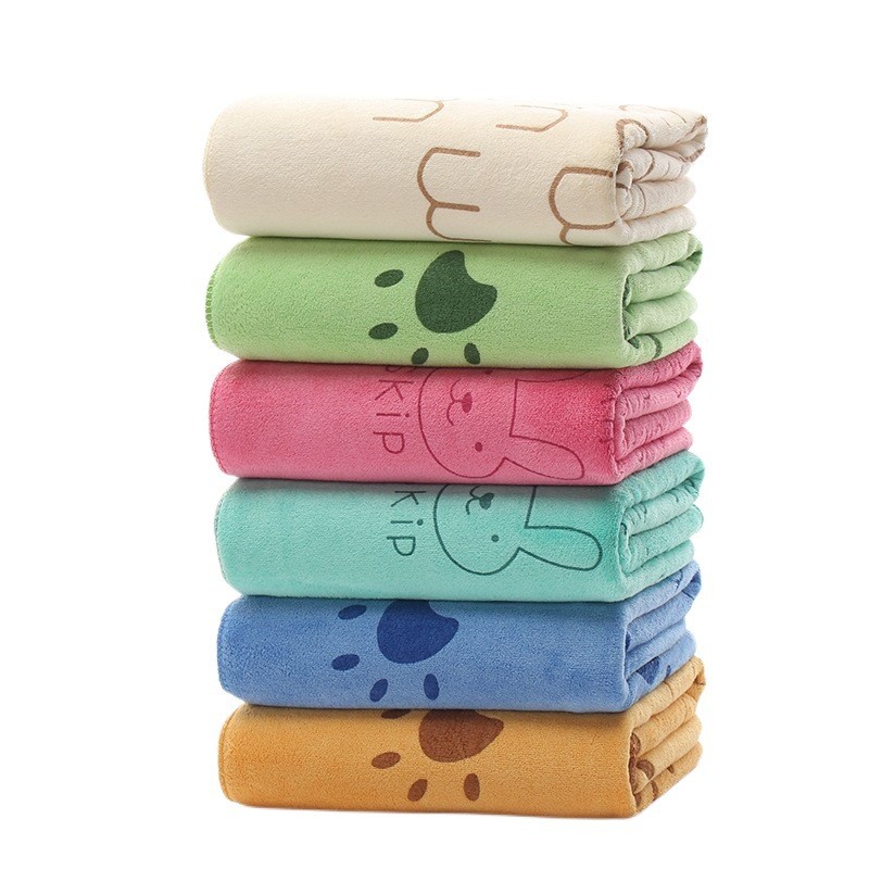 Picture of Microfiber thickened beach towel absorbent quick-drying adult large bath towel printed cartoon children's swimming bath towel wholesale