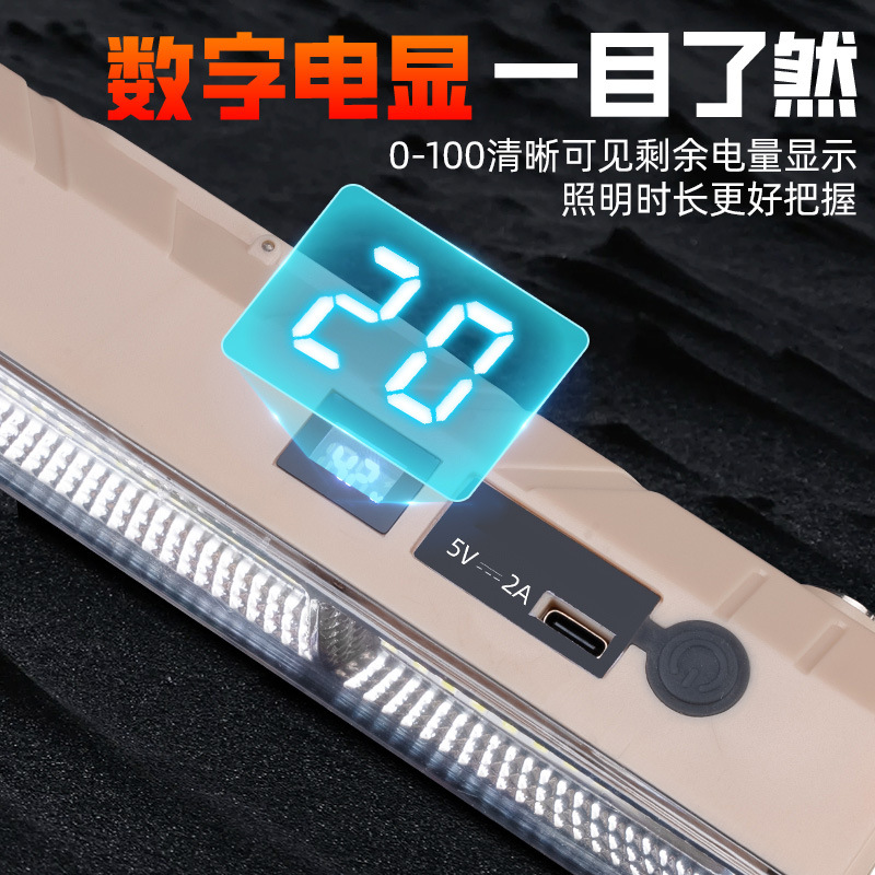 Picture of LED night market stall lights, street stall rechargeable emergency lights, outdoor camping magnetic hanging lights, long-lasting new models