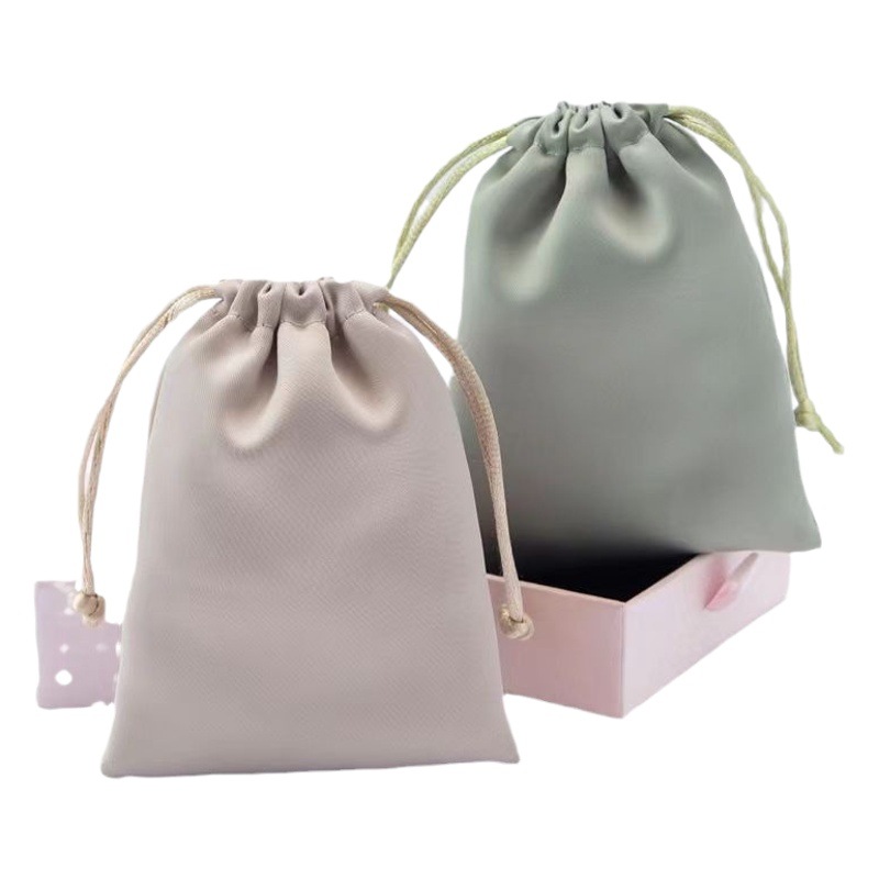 Cross-border Special Gift Satin Eye Mask Storage Satin Beat Small Cloth Bag Imitation Silk Drawstring Satin Cloth Bag