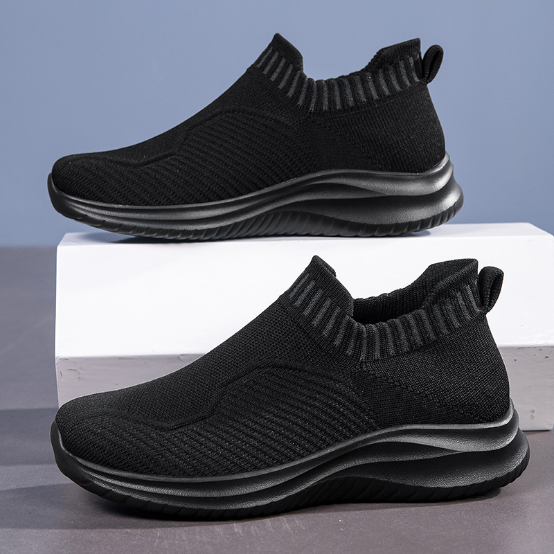Picture of Cross-border plus size new socks shoes summer walking casual women's shoes breathable fly woven running sneaker lazy feet