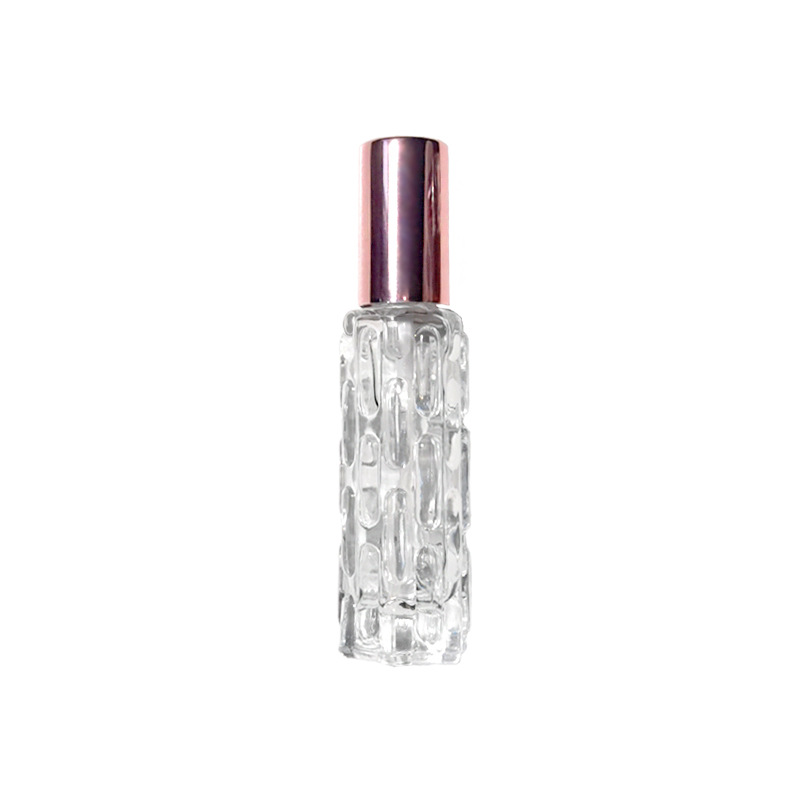 Picture of Spot wholesale 10ml glass perfume spray bottle rose gold aluminum nozzle perfume bottle press empty bottle