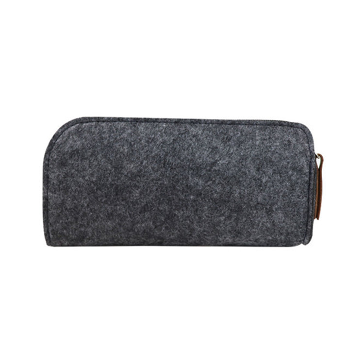 Picture of Creative Gift Bag Felt Pencil Bag Large Capacity Felt Stationery Pen Bag Can Be Added with Logo Fashionable Zipper Pen Cover Pencil Bag