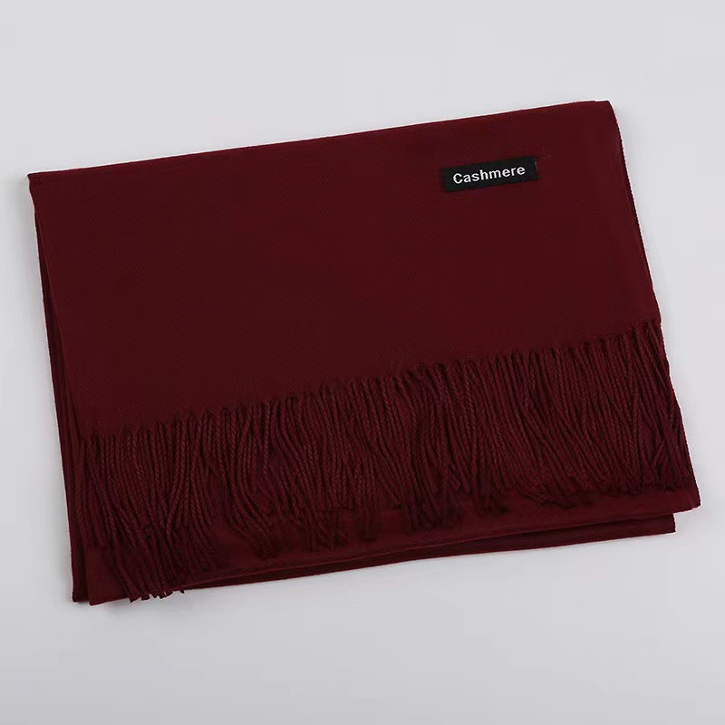 Picture of Imitation Cashmere Scarf for Women in Autumn and Winter, Warm Outer Wear, Japanese and Korean Sweet Gift, Fashionable Shawl, Factory Direct Sales, Cashmere Texture
