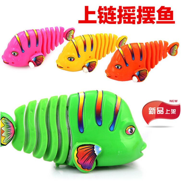Picture of Chain fish spring swing cartoon fish colorful chain swing fish chain toy fish stall toys wholesale