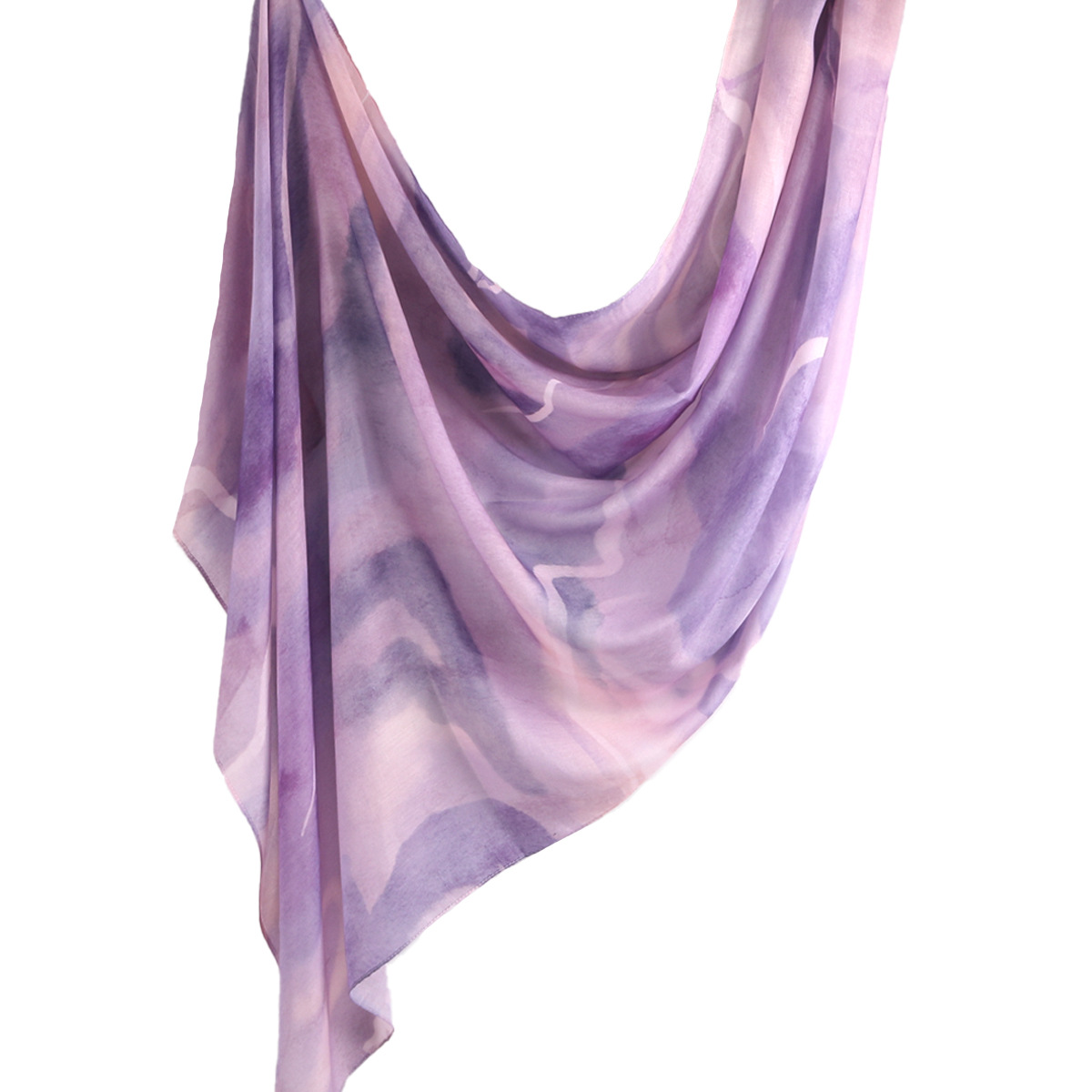 Picture of Best-Selling Watercolor Tie-Dye Cotton Scarf Arabian Satin Polyester Long Scarf Turkish Middle Eastern Scarf