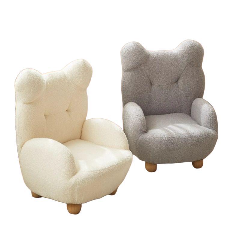Picture of Bear Kids Sofa Sofa Chair Cartoon 3 to 6 Years Old Lamb Wool Single Seat Cute Lazy Baby Bedroom