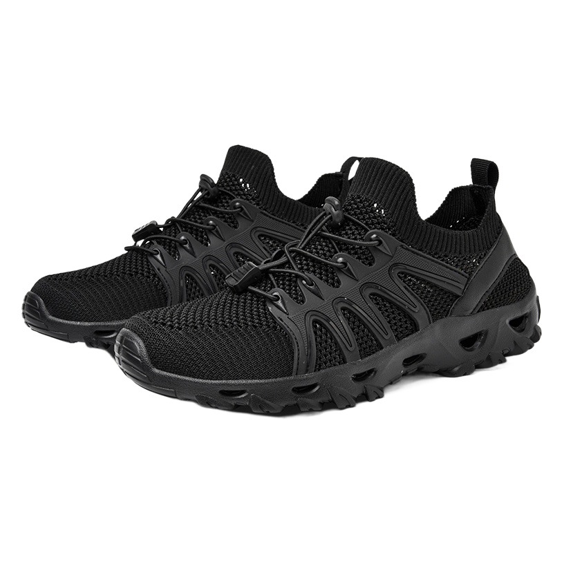 2025 New Outdoor River Tracing Shoes Wading Shoes Drainage Hole Mesh Quick-Drying Breathable Non-Slip Wear-Resistant Cycling Shoes