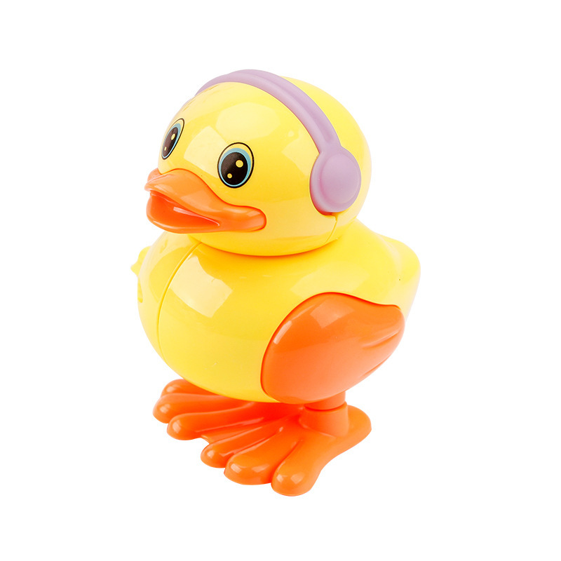Picture of Chain winding duck jump duck twist ring chain toy kindergarten gift night market stall source winding toy