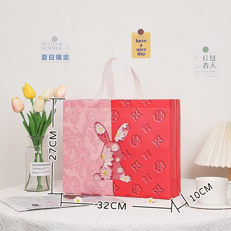 Garment Bag Summer Quiet Air-conditioning Quiet Four-piece Non-woven Home Textile Packaging Tote Bag Children's Blanket Fleece Blanket Tote Bag