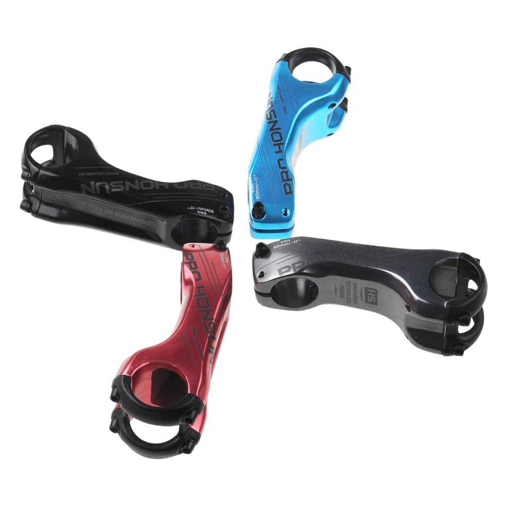 HONSUN cross-country mountain bike aluminum alloy handle riser plus or minus 17 degrees 90mm handle negative angle riser