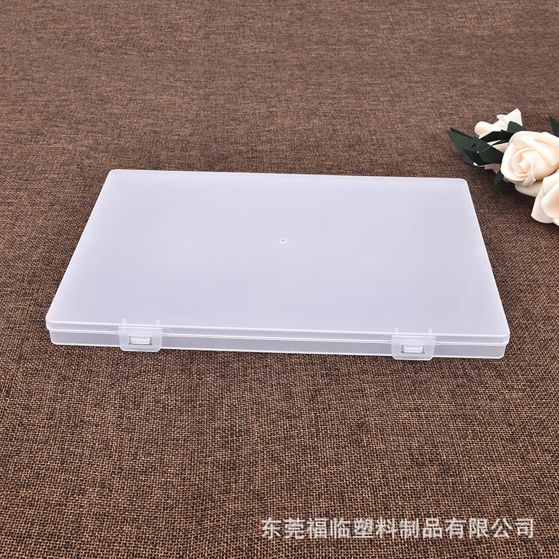 Frosted Plastic Box Rectangular Flat Box Cross-border Mailing Packaging Box Document Certificate Storage Box M245-180-17