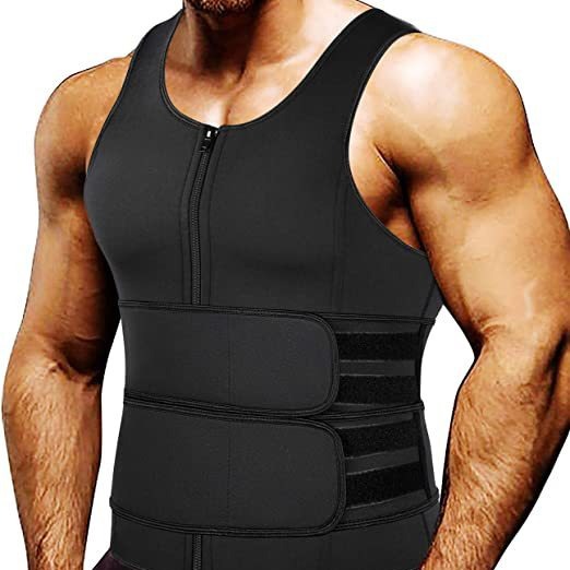 Cross-Border Source Men's Neoprene Sauna Zipper Waist Training Vest Belt Shapewear Trimmer Waistband