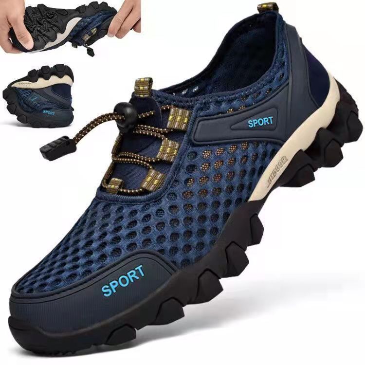 Picture of Summer men's shoes wading shoes outdoor breathable hiking shoes cross-border wholesale comfortable hollow mesh men's shoes