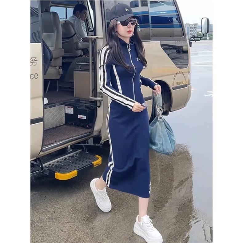 Early autumn women 2024 new fashion casual sports suit sense fried street sweater skirt two-piece set