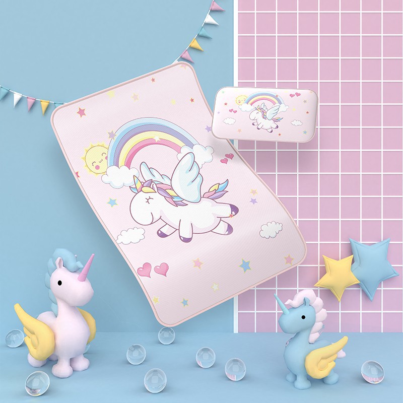 Picture of Baby mat breathable sweat summer ice silk washing children's kindergarten mat newborn baby crib