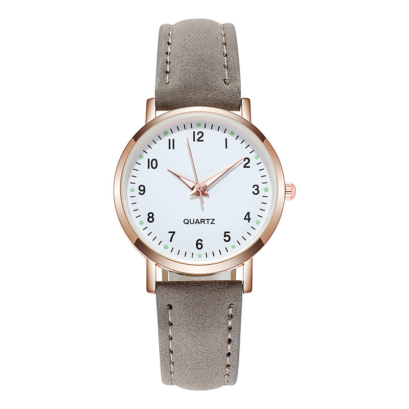 Picture of New Simple Digital Luminous Watch for Men and Women Students Small Fresh Frosted Leather Casual Watch Women's Quartz Watch