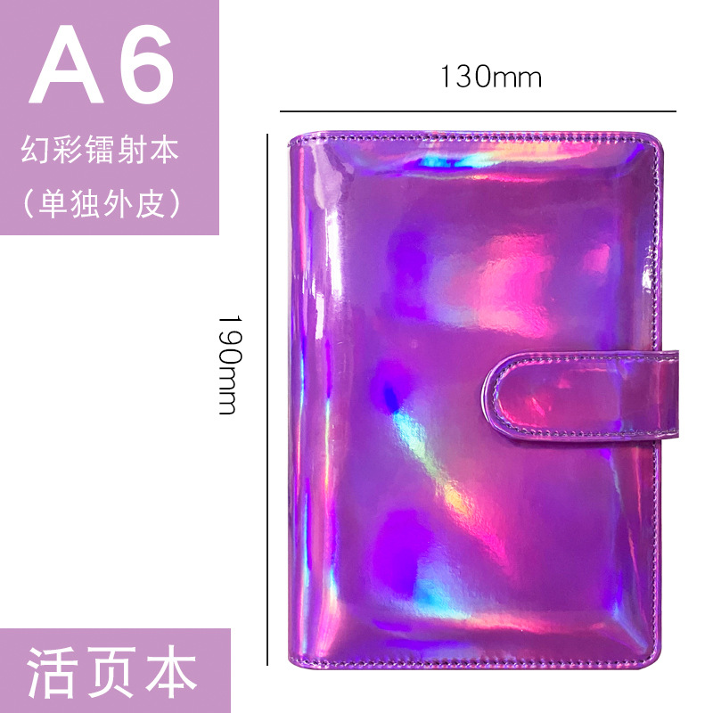 Picture of Foreign trade for colorful laser Macaron loose-leaf notebook a6 notepad creative trend notebook wholesale