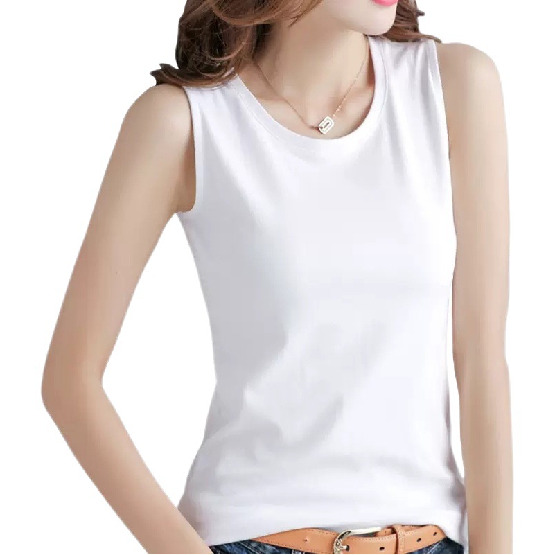 2025 Summer French Casual Sleeveless Camisole Top Solid Color Fashion Easiest for Match Slim I-Shaped Women's Underwear