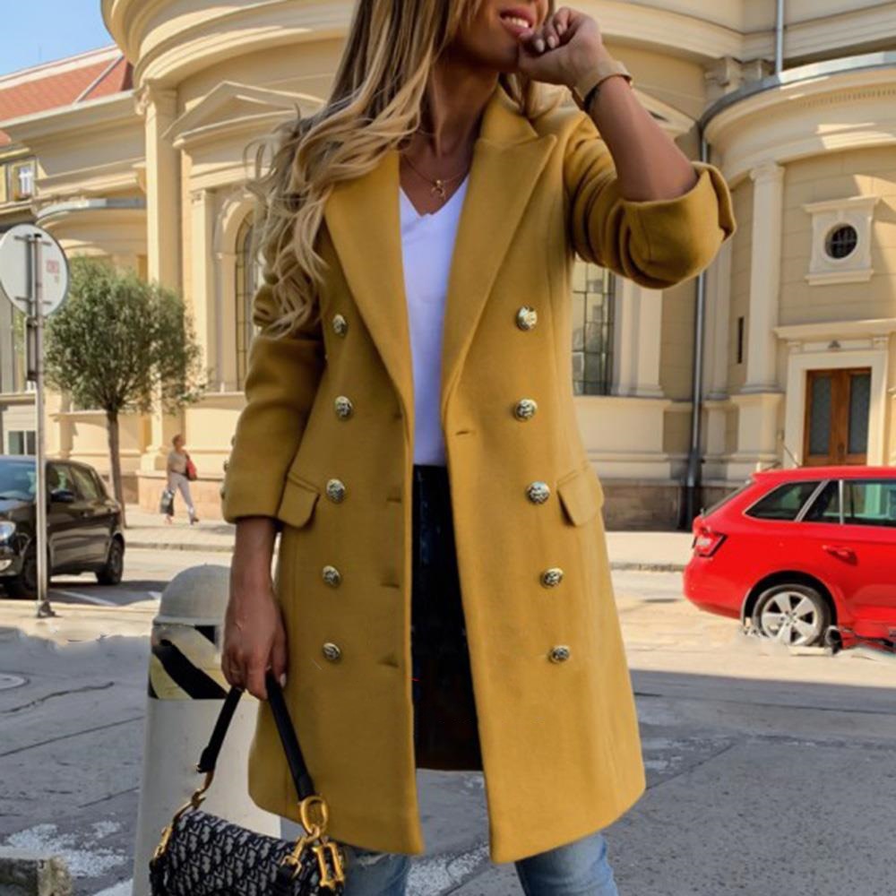 in stock foreign trade woolen coat women's woolen coat wholesale Europe and the United States new Amazon eB AliExpress