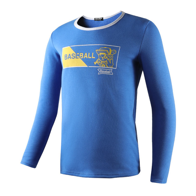 Picture of Thermal Underwear Men's Thickened fleece-lined Men's Thermal Top Single-Piece Autumn and Winter Base Clothes Slim-Fit Autumn Clothes Cold-proof