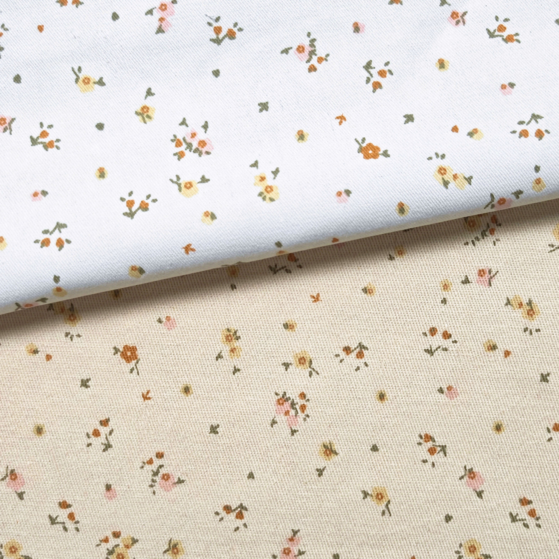 Washed Twill 10856 Cotton Printed Small Floral Fabric Jacket Jacket Tablecloth Pants Home Boutique