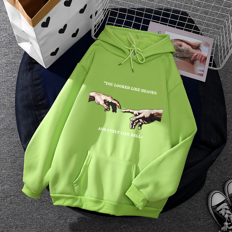 Picture of 2021 cross-border European and American wind cross-border foreign trade loose support small batch LOGO printing hoodie a generation of hair